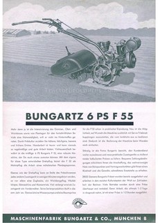 Bungartz H1 Wiesel 4PS Einradhacke Ersatzteilliste 1962 