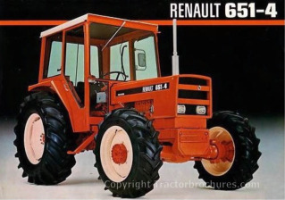 catalogue prospectus tracteur RENAULT 651 