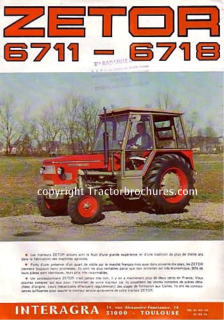 Prospectus Tracteur ZETOR Diesel  330 Tractor Traktor Prospekt Brochure 